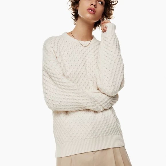 ❗️SOLD❗️Aritzia Sunday Best Peggy Sweater Size L - Picture 2 of 10